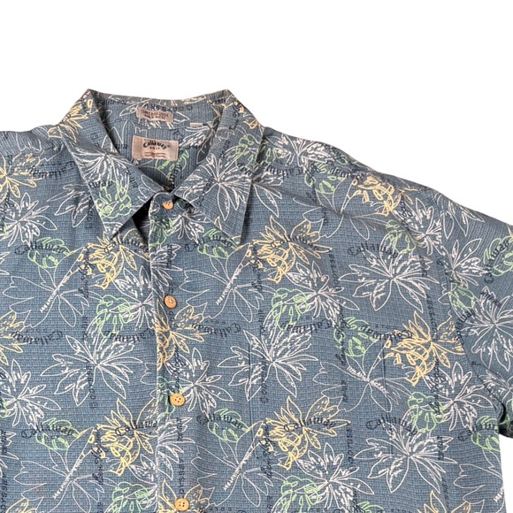 Callaway Other - Vintage Callaway Golf Hawaiian Shirt Mens XXL Blue Floral Odyssey‎ Ben Hogan
